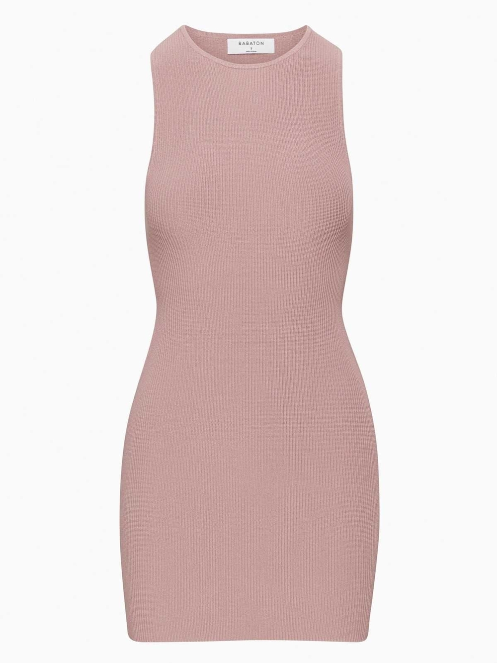 Babaton Sculpt Knit Racer Sweater - Dusty Rose